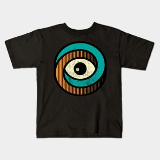 geometric illuminati color Kids T-Shirt